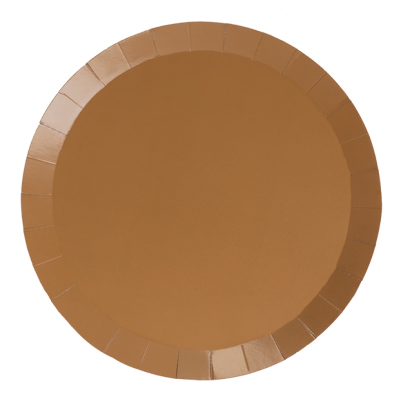 Paper Party Paper Round Banquet Plate 10.5" Acorn - 20pk