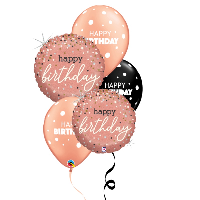Rose Gold Happy Birthday