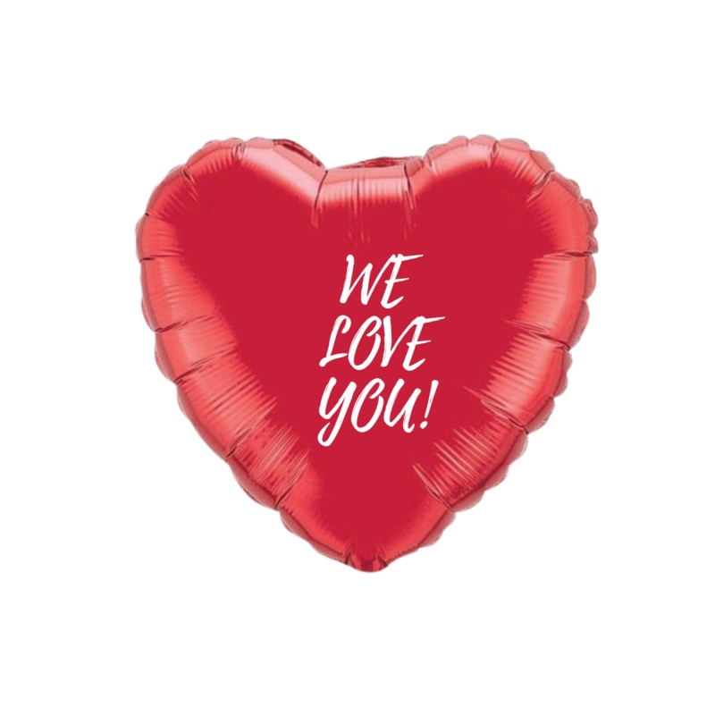 We Love You Personalised Heart