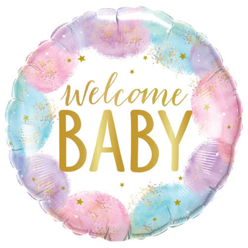 Welcome Baby Watercolour 45cm