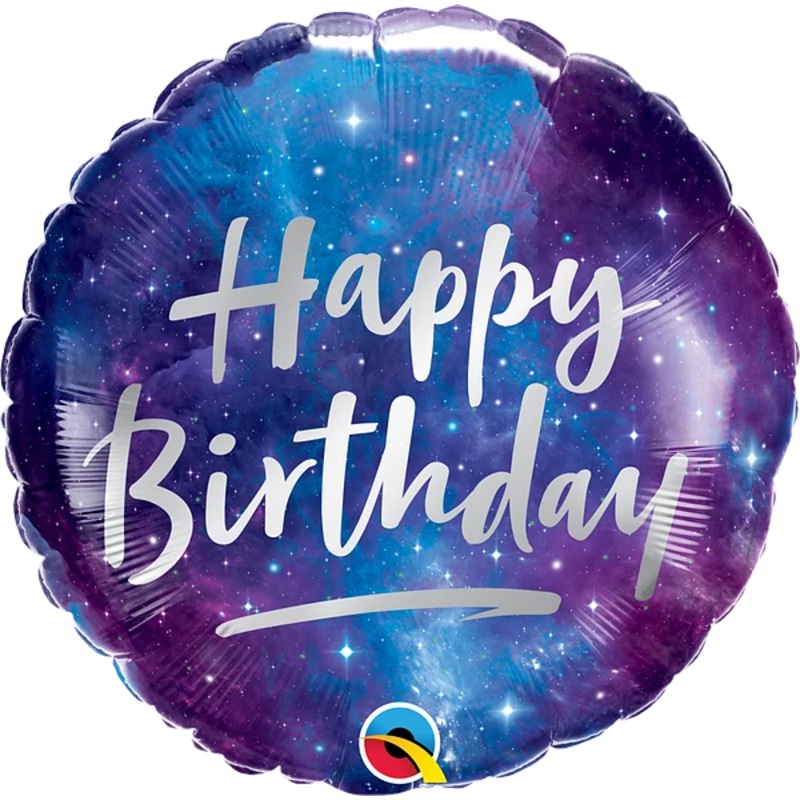 Birthday Galaxy Balloon - 18 inch