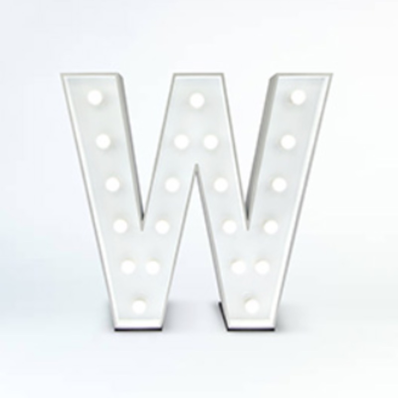 Light Up Letter W
