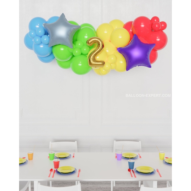 Cocomelon Number Balloon Garland - 5 feet