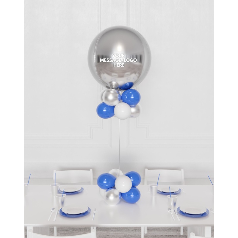 Custom Corporate Orbz Balloon Centerpiece