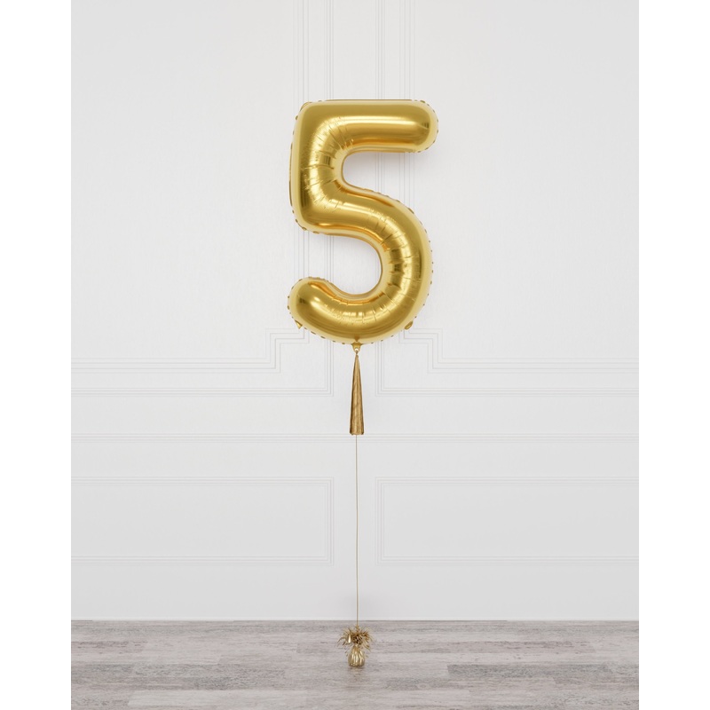 Custom Number Balloon with Tassel