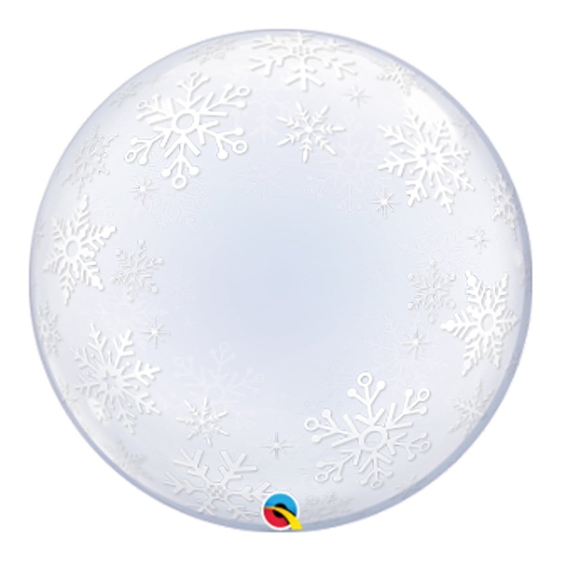 Frosty Snowflakes Bubble Balloon
