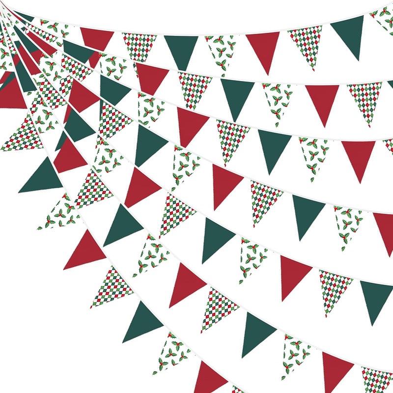 Christmas Pennant Bunting Flags 32ft