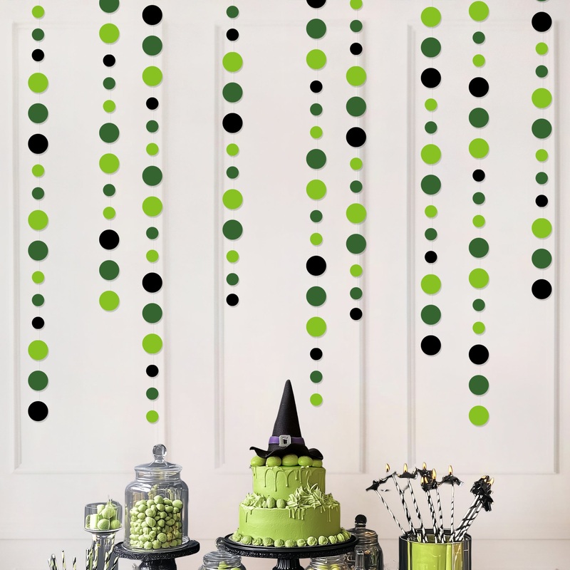 Green Circle Garlands (Pack of 4)