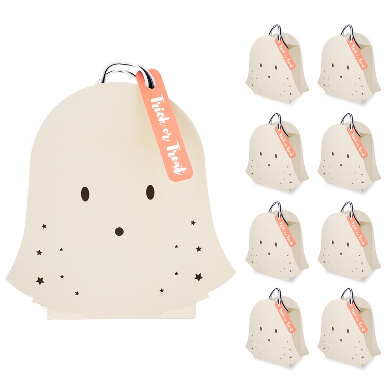 Halloween Cute Ghost Party Gift Bag Set (8pcs)