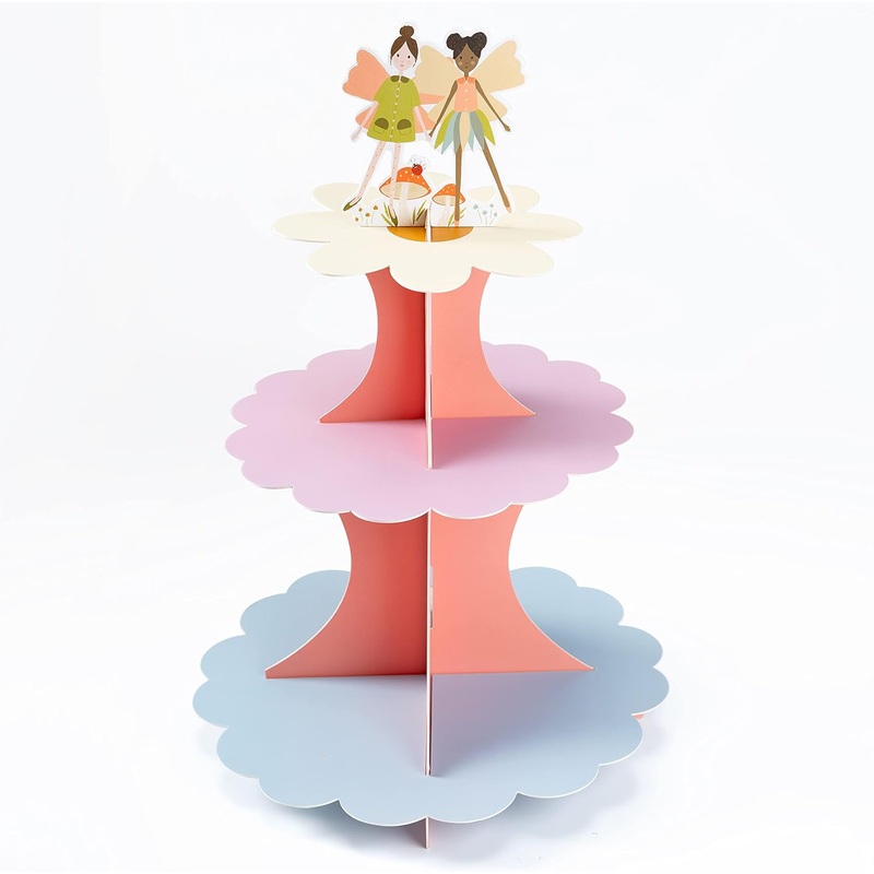 Pastel Woodland Fairy 3-Tier Cupcake Stand