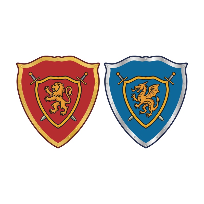 Shield Shape Paper Plates (48 Pcs)