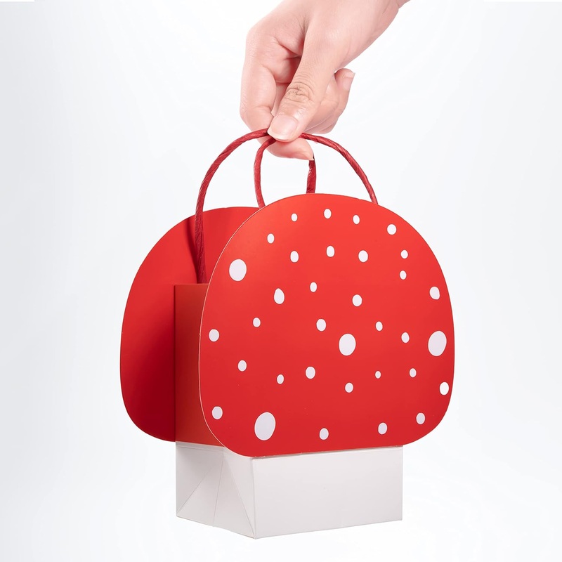 Small Red Mushroom Gift Bag Set (8pcs)