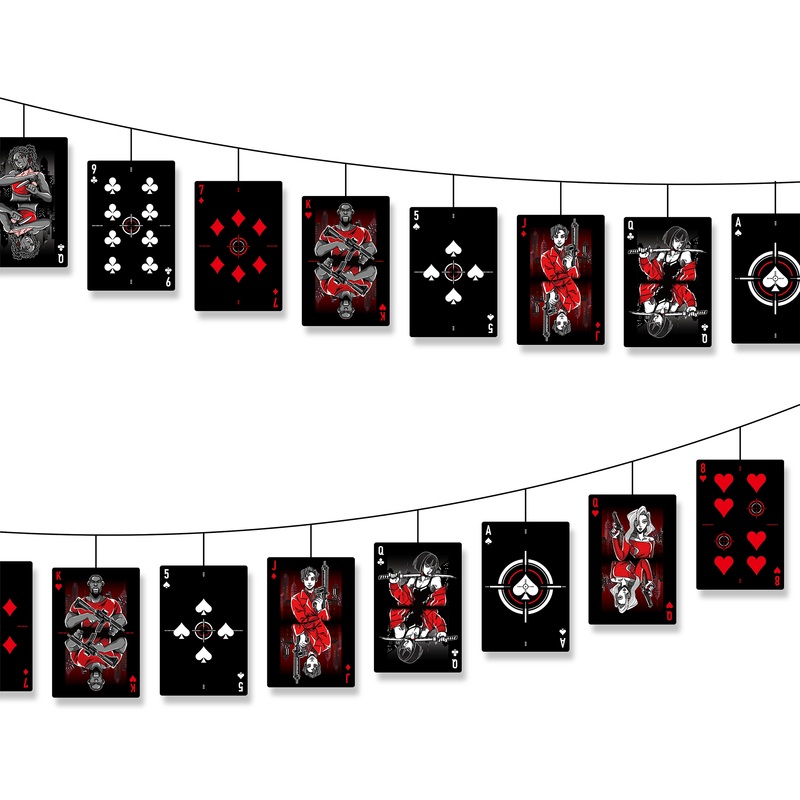 Casino Party Poker Underworld Garland (2Pcs)