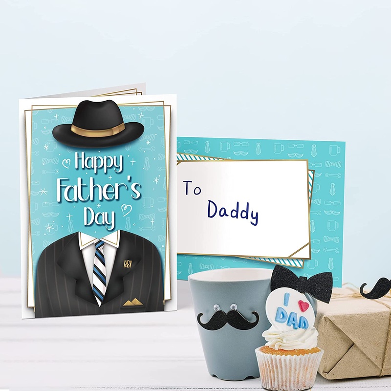 Happy Fathers Day Card Custom (2pcs)